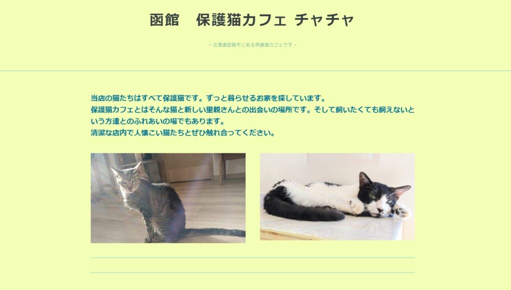 保護猫カフェチャチャ